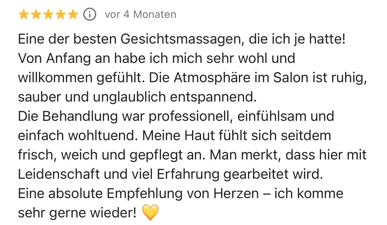 Kundenbewertung CosmoFacial™ Schaffhausen – facial massage Zurich review – Ergebnis nach Gesichtsstraffung